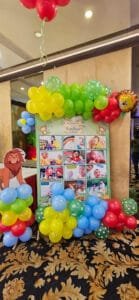 Colorful balloon decoration for celebration